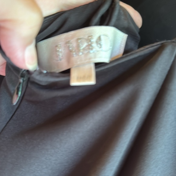 Jarlo formal/cocktail black dress size 8 spaghetti strap tie back with train - Picture 9 of 12